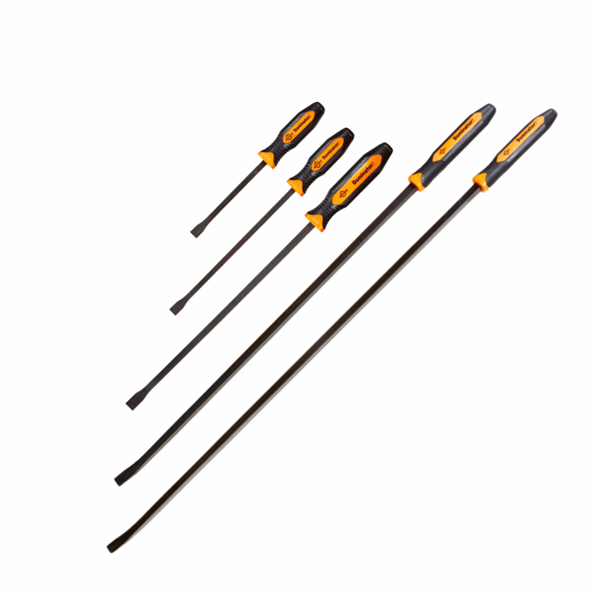 5PC Curved Pry Bar Set- Orange [12"/17"/25"/48"/58"] Main image