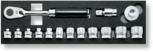 Ko-ken 3285ZE 3/8 Sq. Dr. 9 Piece Z-Series 6-Point Metric Socket set  8-19mm