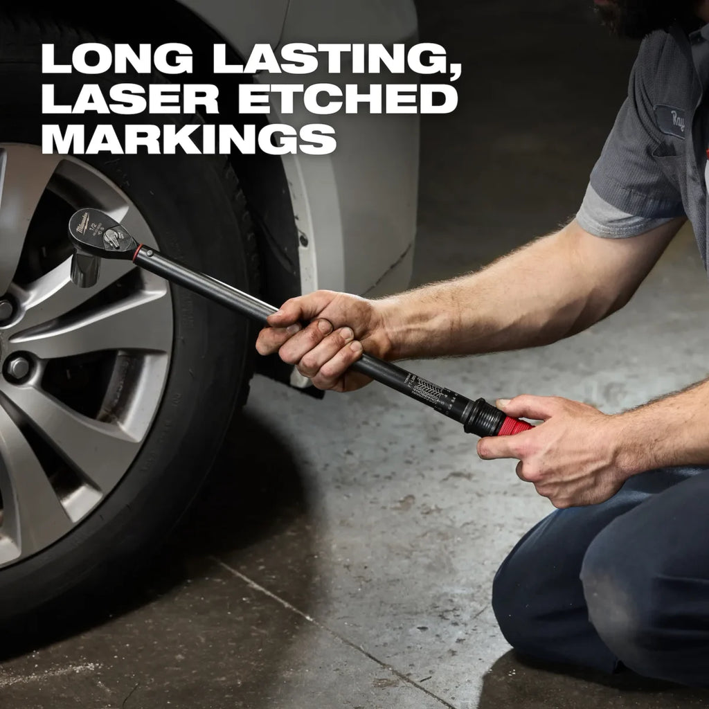 PREORDER: Milwaukee Tool 1/2 Inch Drive Click Torque Wrench 50-250 ft-lbf