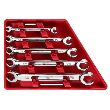 5pc Double End Flare Nut Wrench Set - SAE