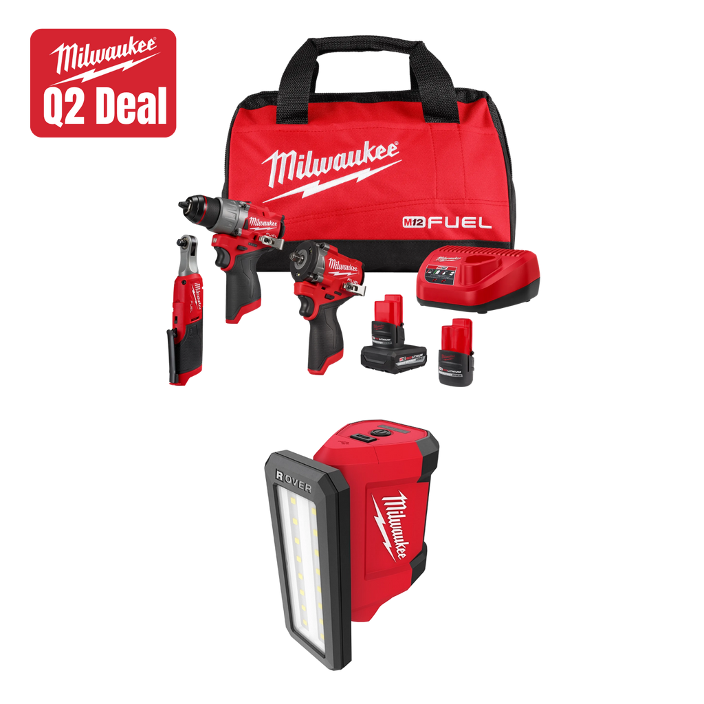 NEW Milwaukee Tool M12 FUEL 3-Tool Combo Kit w/ FREE Item