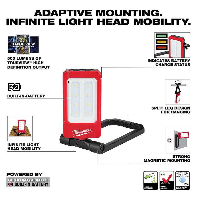 Milwaukee® Rechargeable Low-Profile Magnetic Task Light Secondary image
