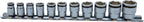 1/4 Sq. Dr. Socket set 5-14mm Nut Grip Length 150mm 11 pieces