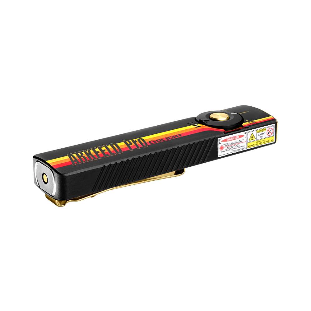 Arkfeld Pro Flat EDC Flashlight with LED Light UV and Laser