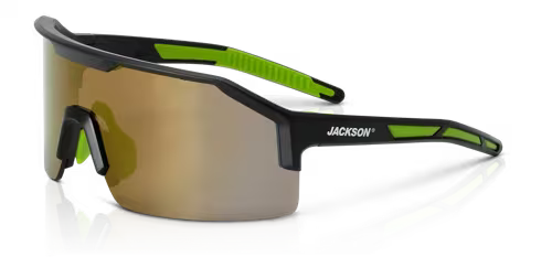 Maxview+ Safety Glasses - Black Frame - Gold Mirror Lens Main image