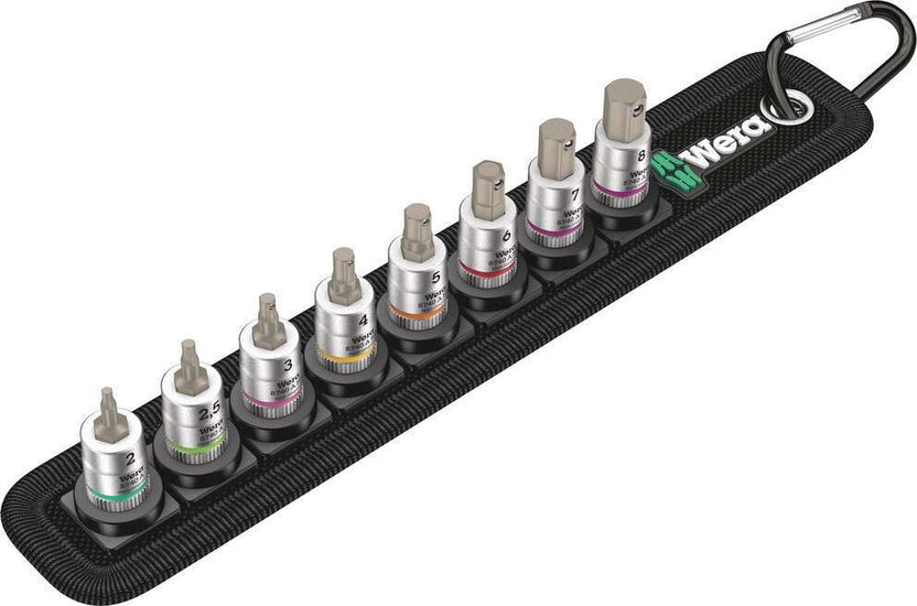 Belt 2 Zyklop bit socket set with holding function, 1/4" drive, 8 pieces Main image