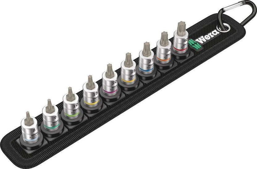 Belt 3 Torx HF Zyklop bit socket set with holding function, 1/4" drive, 10 pieces Main image