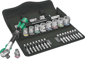 8100 SB 6 ZYKLOP SPEED RATCHET SET 3/8 29 PCS RATCHET SET 3/8" DRIVE METRIC