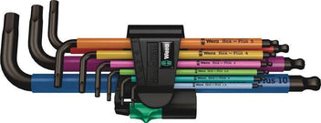 950 SPKL/9 SM N MULTICOLOUR SB LONG ARM HEX KEY SET (SB Packaging, Clip)