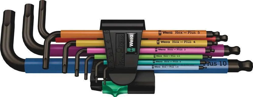 950 SPKL/9 SM N MULTICOLOUR SB LONG ARM HEX KEY SET (SB Packaging, Clip) Main image