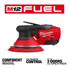 Milwaukee Tool Milwaukee Tool M12 FUEL 6 Inch Lithium-Ion Brushless Cordless 6 in. Random Orbital Sander (3/16 Inch Orbit) Kit