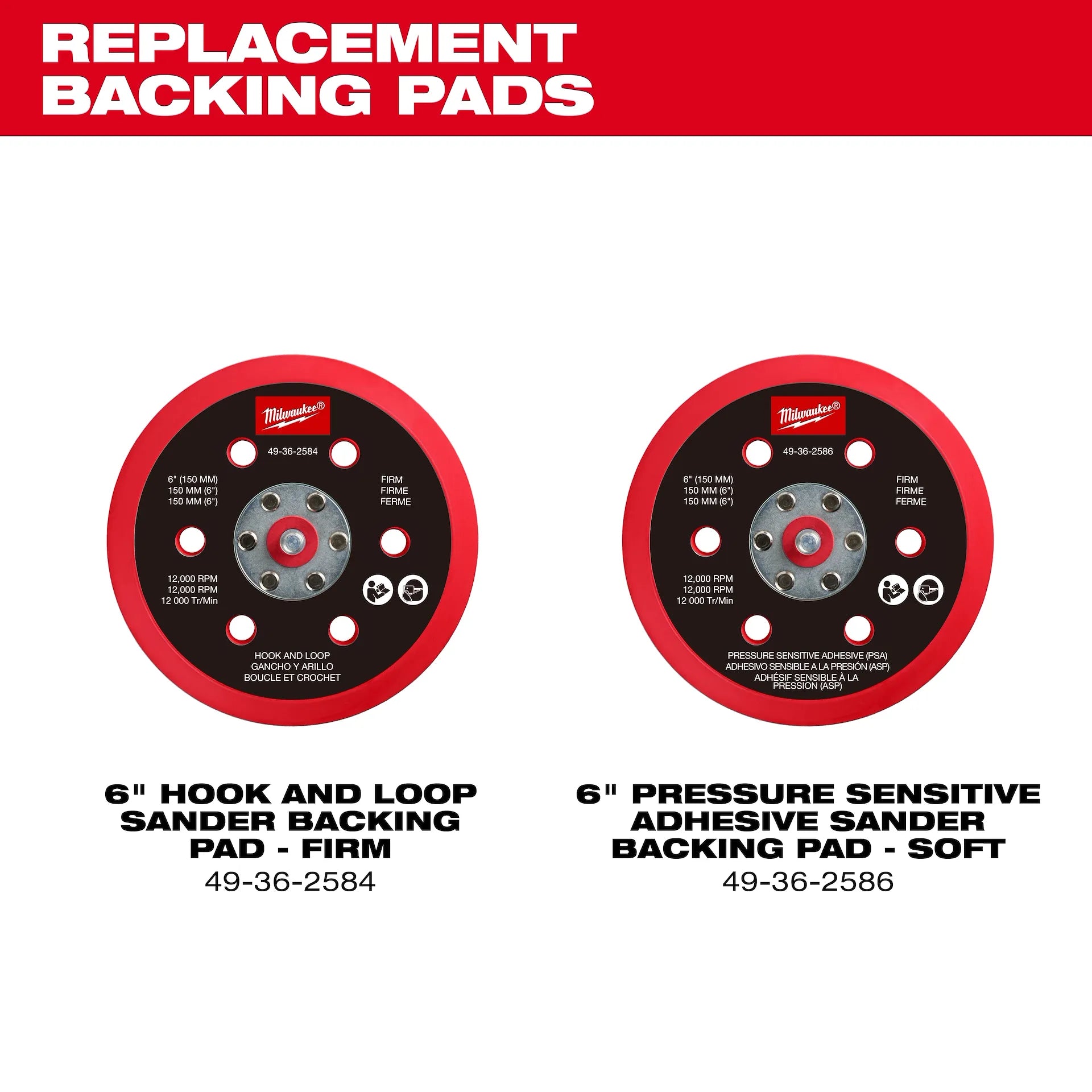 Milwaukee Tool Milwaukee Tool M12 FUEL 6 Inch Lithium-Ion Brushless Cordless 6 in. Random Orbital Sander (3/16 Inch Orbit) Kit