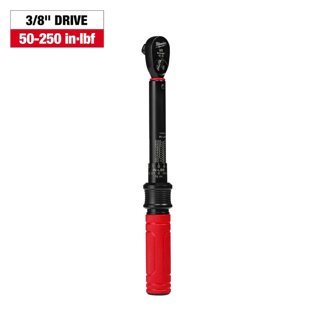 PREORDER: Milwaukee Tool 3/8 Inch Drive Click Torque Wrench 50-250 in-lbf