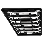 6pc Double End Flare Nut Wrench Set - Metric