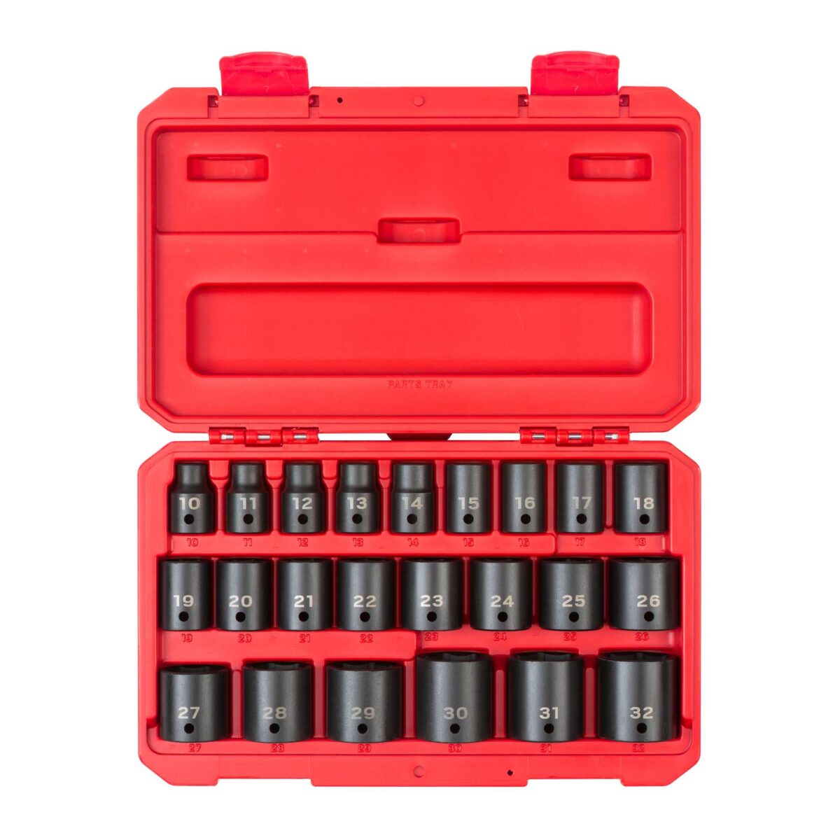 TEKTON 1/2 Inch Drive 6-Point Impact Socket Set with Case, 23-Piece (10-32 mm) | SID92322 Main image
