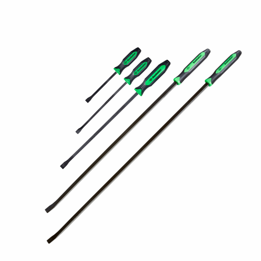 5PC Curved Pry Bar Set- Green [12"/17"/25"/48"/58"] Main image