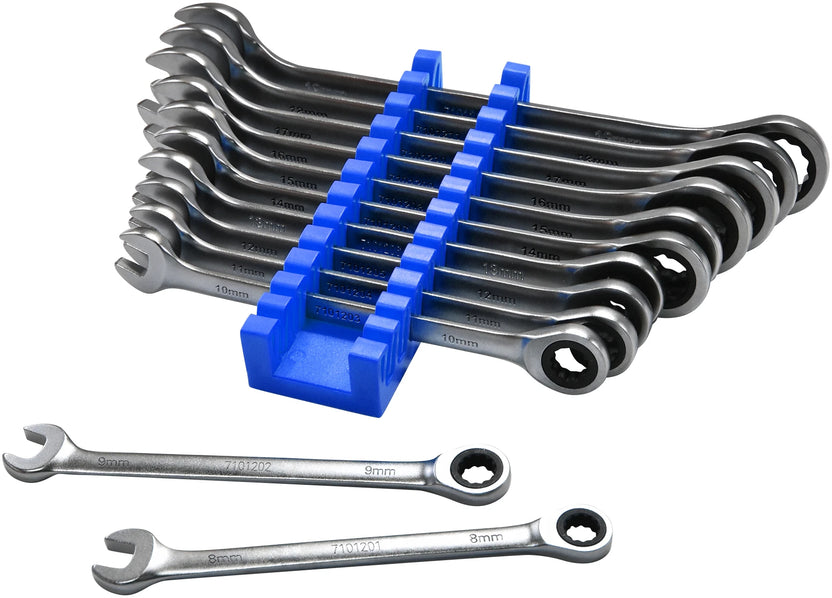 Astro Pneumatic Razor Wrenches 12pc Super-Thin Ratcheting Wrench Set 8-19mm Main image