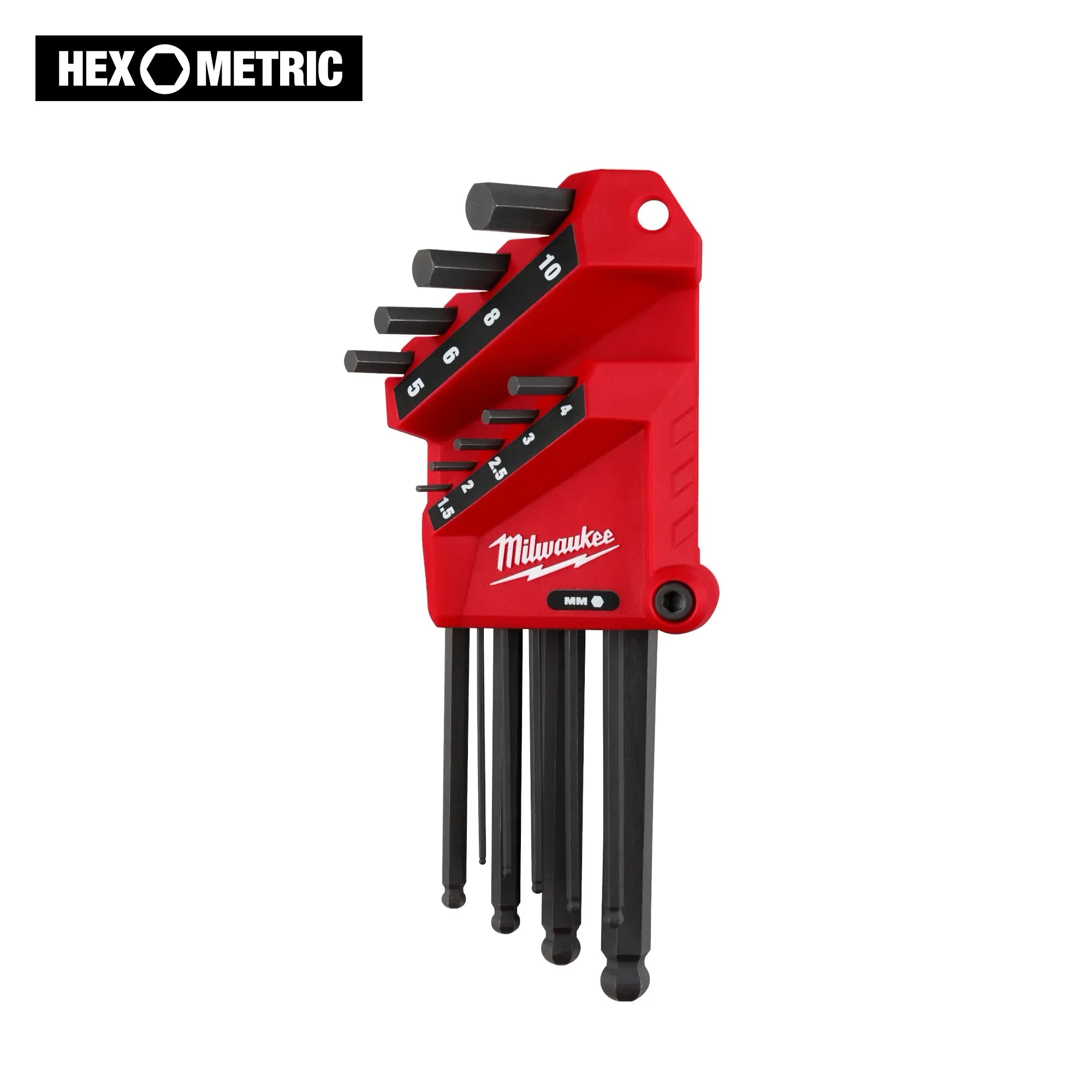 9-Key Ball End L-Style Hex Key Set - Metric Main image