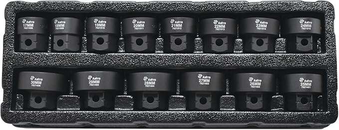 78214 14pc 1/2" Drive 17-30mm Low Profile Nano Impact Socket Set - No Skips Main image