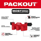 Milwaukee Tool PACKOUT Tool Box M12 Battery Rack Attachment