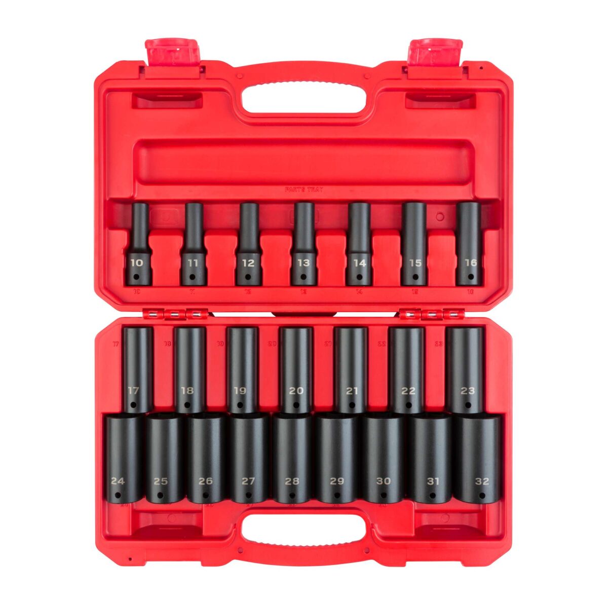 TEKTON 1/2 Inch Drive Deep 6-Point Impact Socket Set with Case, 23-Piece (10-32 mm) | SID92330 Main image