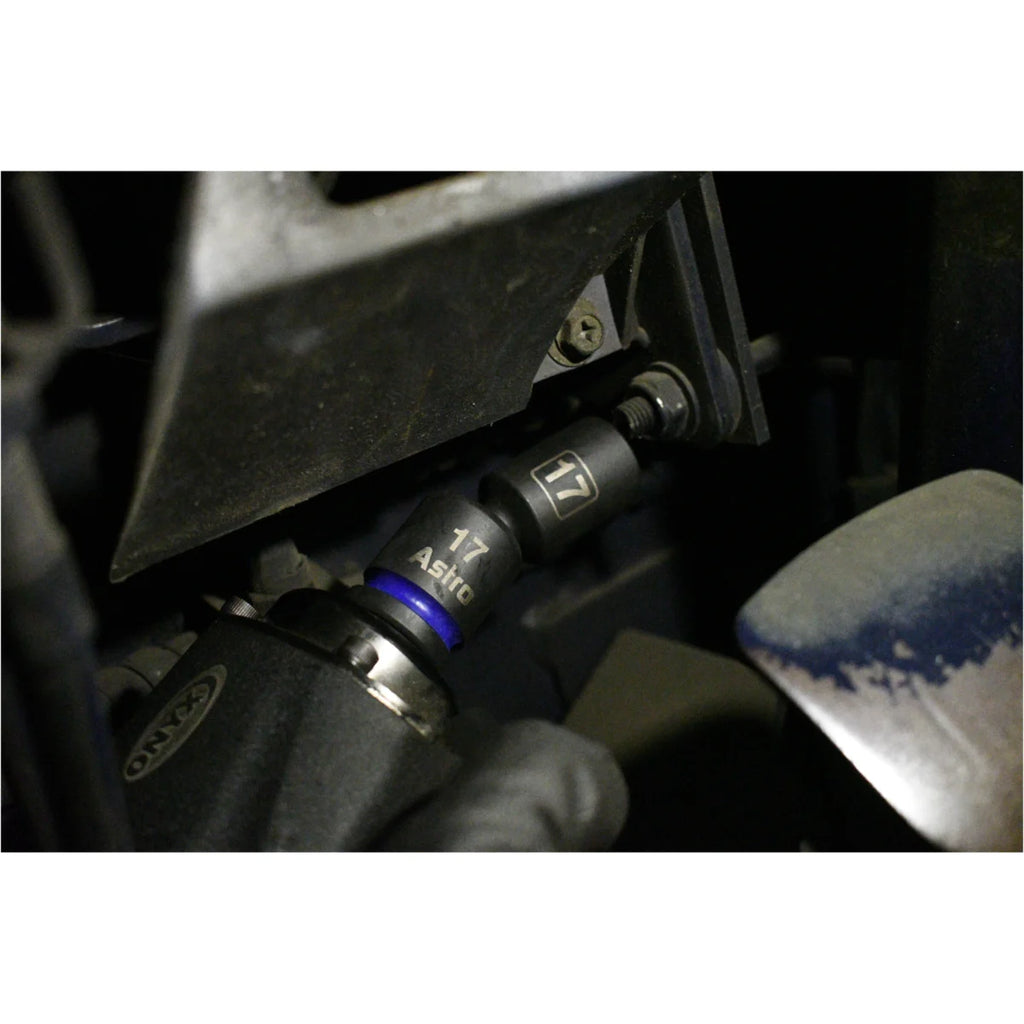 Astro Pneumatic 11pc 1/2 Inch Drive Mid-Length Pinless Universal Impact Sockets - Metric