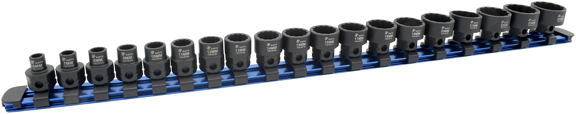 19-Piece 12-Point 3/8″ Drive Nano Impact Sockets 6 -24mm – No Skips Secondary image