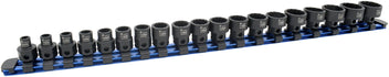 19-Piece 12-Point 3/8″ Drive Nano Impact Sockets 6 -24mm – No Skips