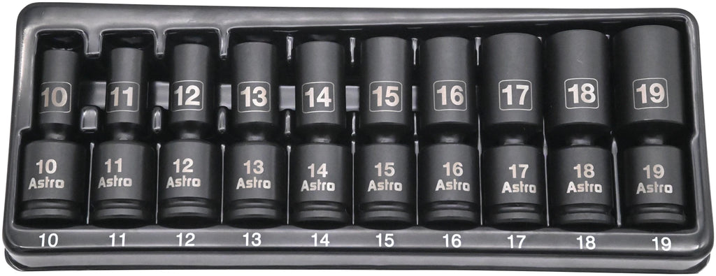 3/8″ Drive Mid-Length Pinless Universal Impact Sockets – Metric