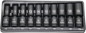 3/8″ Drive Mid-Length Pinless Universal Impact Sockets – Metric