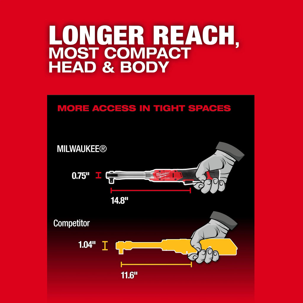 PREORDER: M12 FUEL™ 1/2" Extended Reach Ratchet