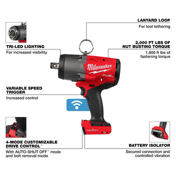PREORDER: Milwaukee M18 FUEL™ 3/4" High Torque Impact Wrench w/ ONE-KEY™