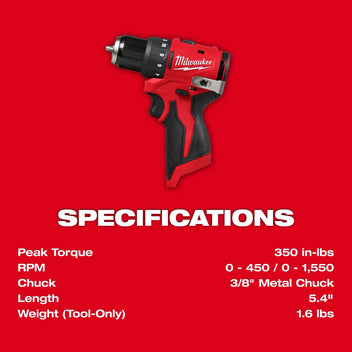Milwaukee Tool M12 Subcompact Brushless 2-Tool Combo Kit