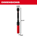 PREORDER: Milwaukee Tool 1/4 Inch Drive Click Torque Wrench 40-200 in-lbf