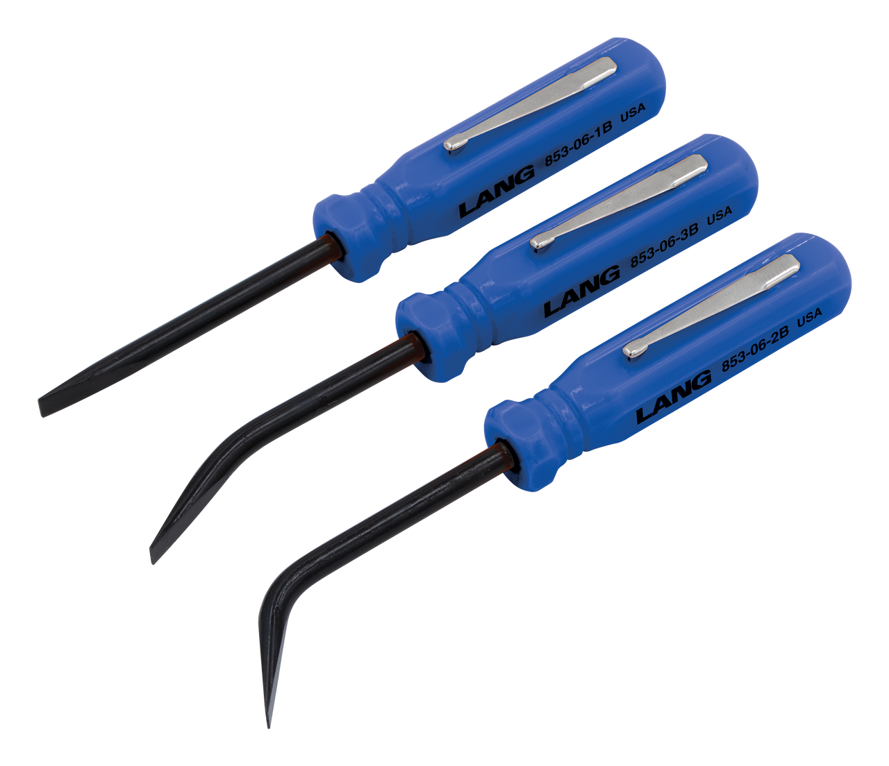 3-Pc. Mini Pocket Pry Bar Set Blue