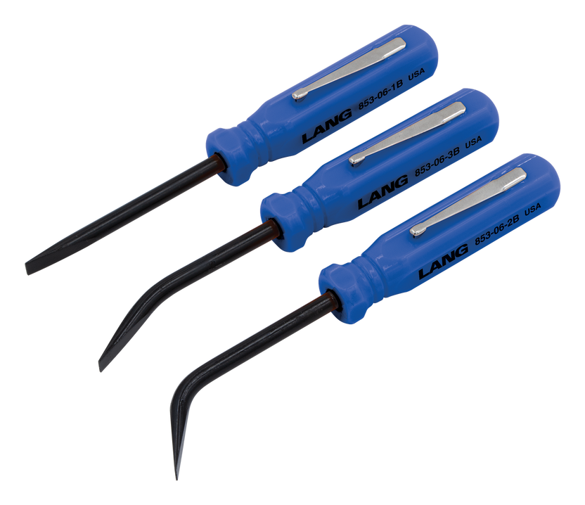 3-Pc. Mini Pocket Pry Bar Set Blue Main image