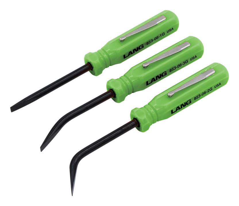 3-Pc. Mini Pocket Pry Bar Set Green Main image