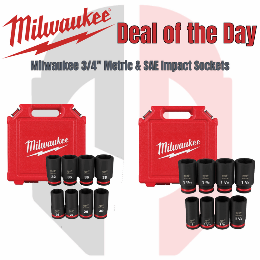 Milwaukee 3/4” Metric & SAE Impact Socket Set Main image