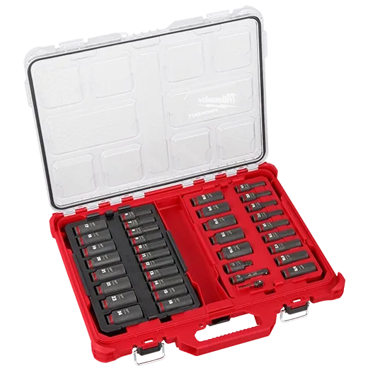 Milwaukee Tool SHOCKWAVE Impact Duty Socket 3/8” Dr 36PC PACKOUT Set Main image
