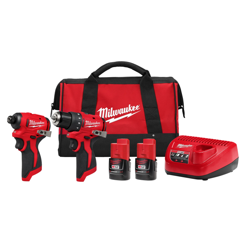 Milwaukee Tool M12 Subcompact Brushless 2-Tool Combo Kit Main image