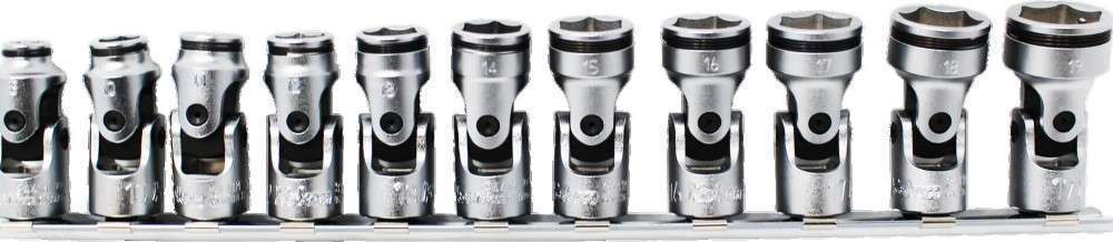 3/8 SQ. DR. UNIVERSAL SOCKET SET 8MM-19MM NUT GRIP 11 PIECES Main image