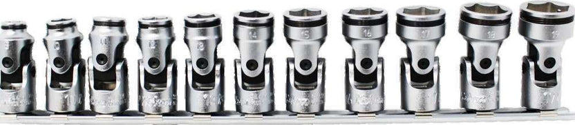 3/8 SQ. DR. UNIVERSAL SOCKET SET 8MM-19MM NUT GRIP 11 PIECES Main image