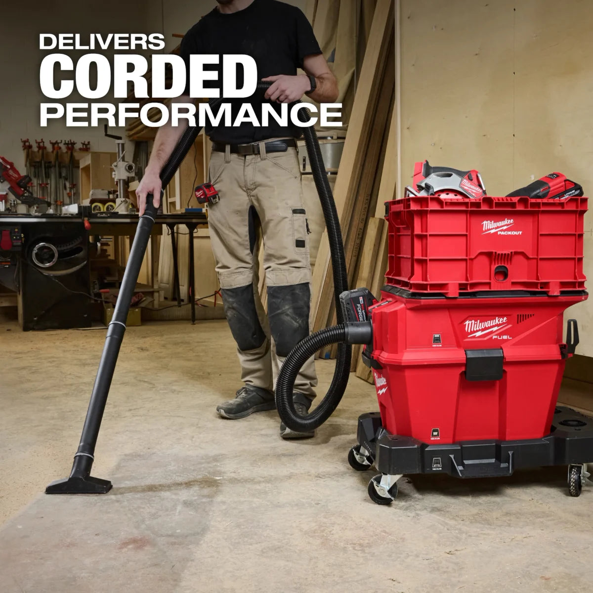 Milwaukee Tool M18 FUEL NEXUS 6 Gallon Wet/Dry Vacuum w/ PACKOUT Compatibility w/ FREE Batt