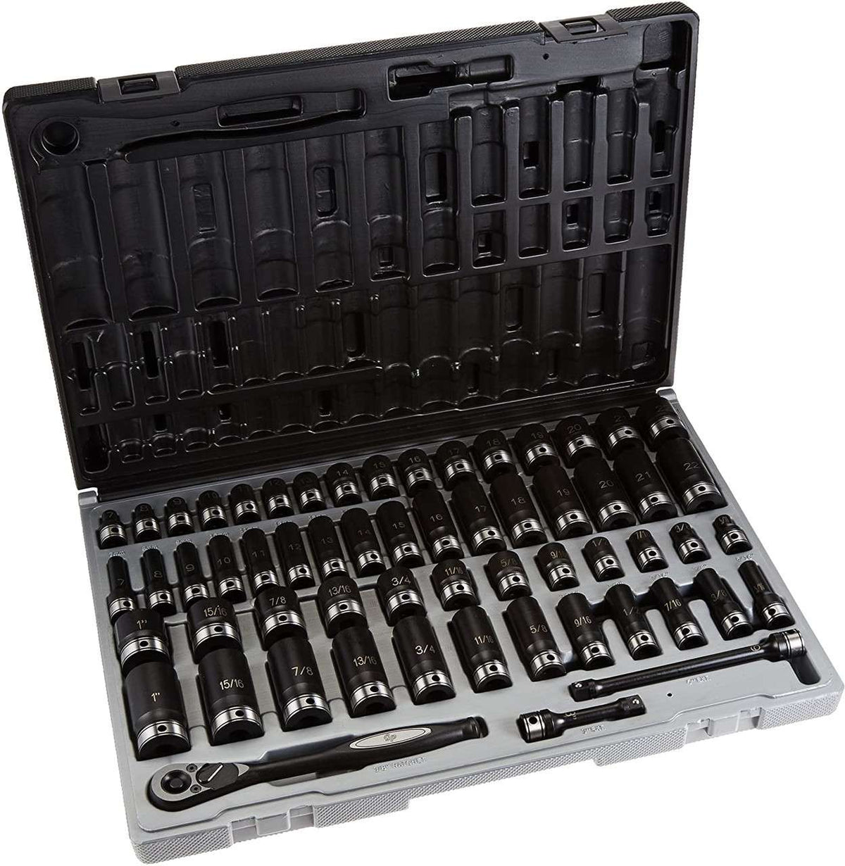 Grey Pneumatic 3/8" Dr. 59pc Fract. & Metric Duo-Socket Set - 6 P