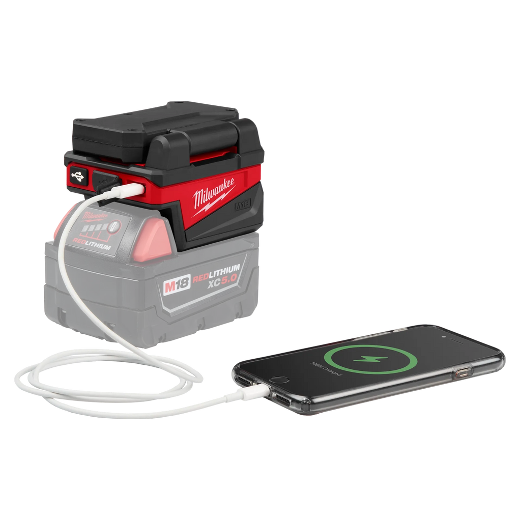 Milwaukee Tool M18 ROVER Compact Folding Flood Light w/ USB Charging