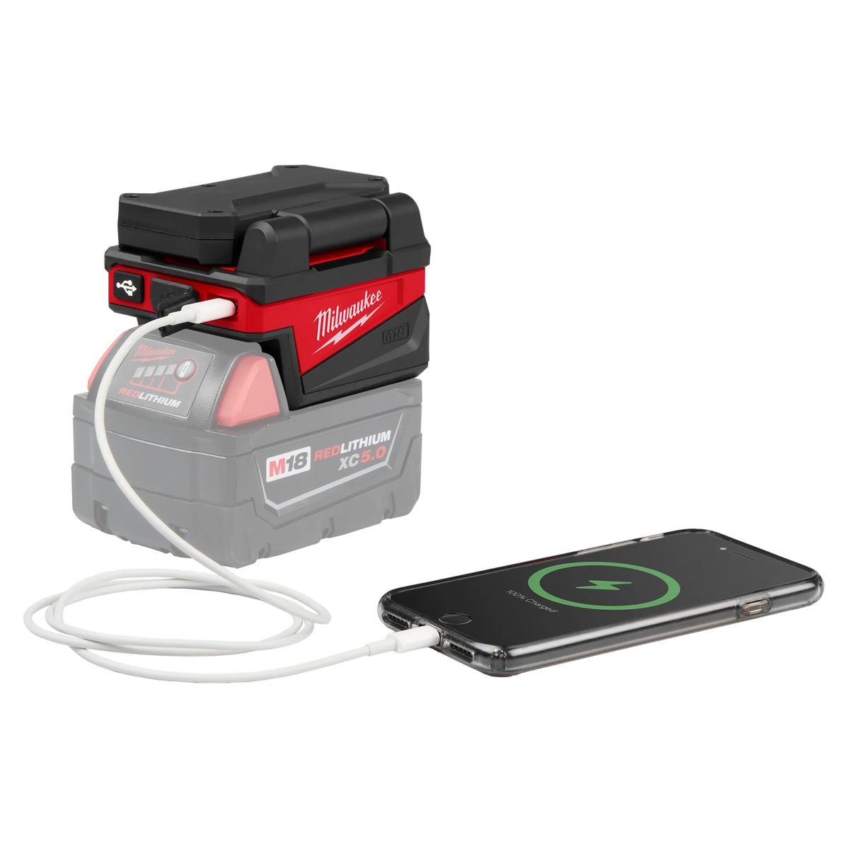 Milwaukee Tool M18 ROVER Compact Folding Flood Light w/ USB Charging