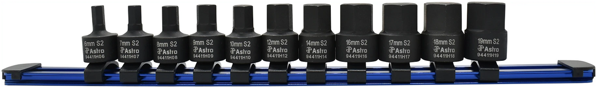 11-Piece 3/8″ Drive Nano Impact Metric Hex Bit Sockets