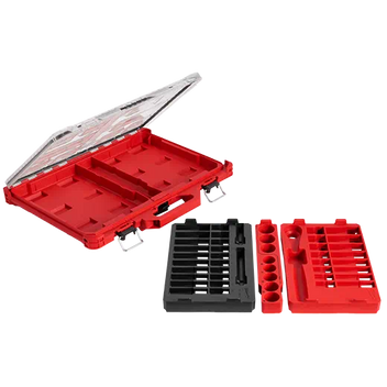 47pc 1/2" Drive Ratchet & Socket Set with PACKOUT™ Low-Profile Organizer