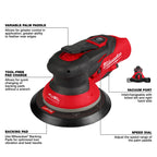 Milwaukee Tool Milwaukee Tool M12 FUEL 12V Lithium-Ion Brushless Cordless 6 Inch Random Orbital Sander 3/32 Inch Kit
