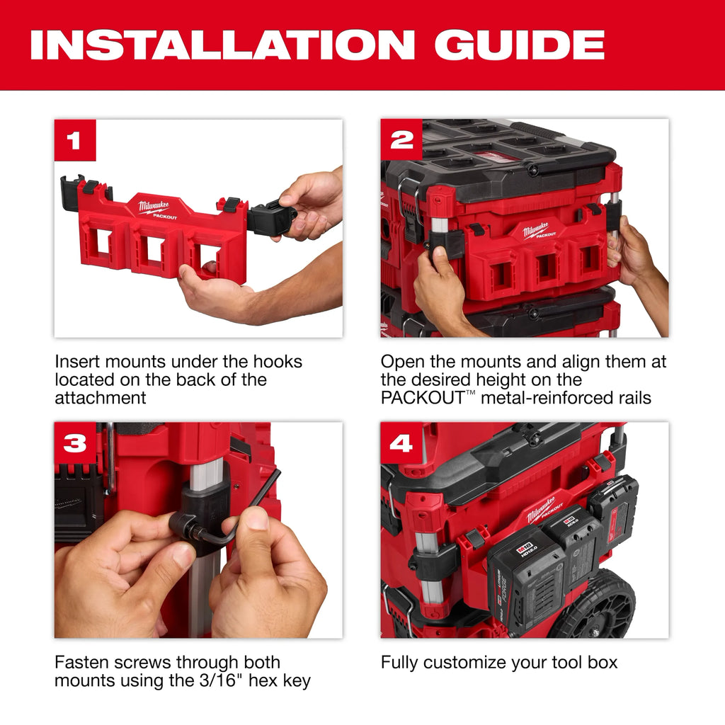Milwaukee Tool PACKOUT Tool Box Tray Attachment